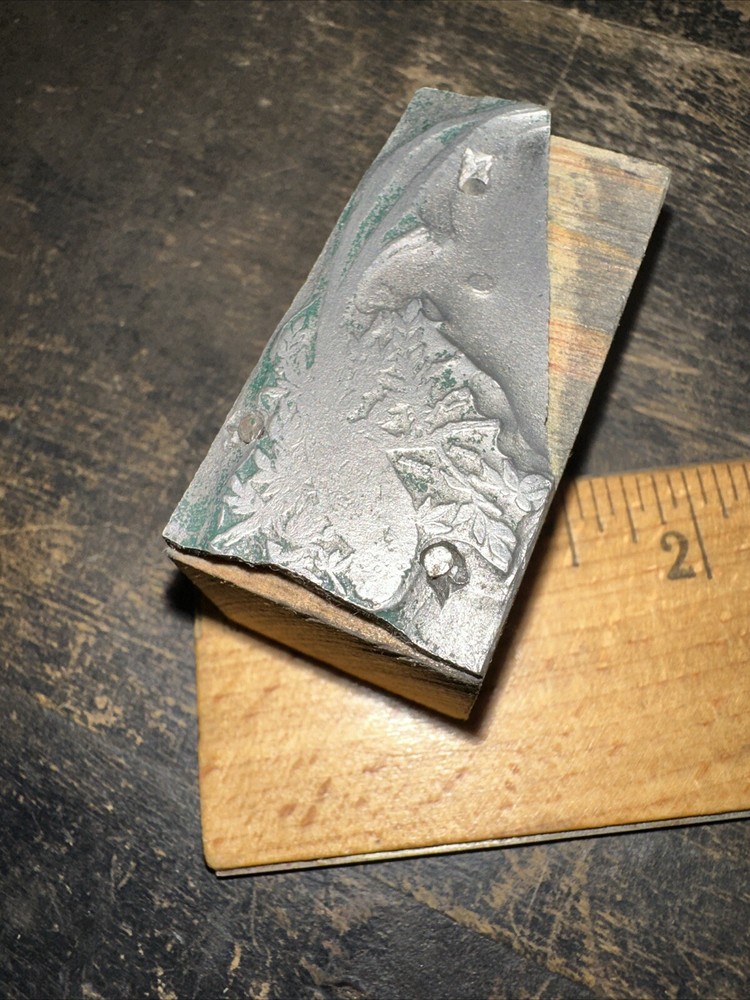 Print Block ( Bird & Flowers ) Lead Face