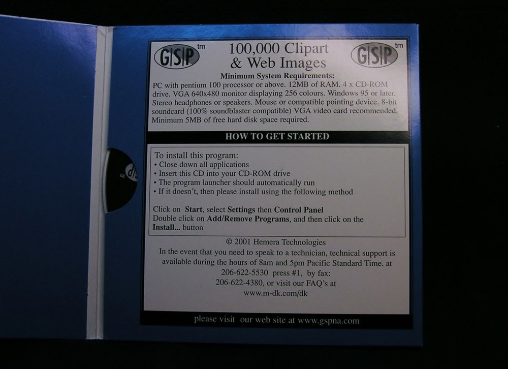 Computer software - GSP 100,000 Clipart & Web Graphics