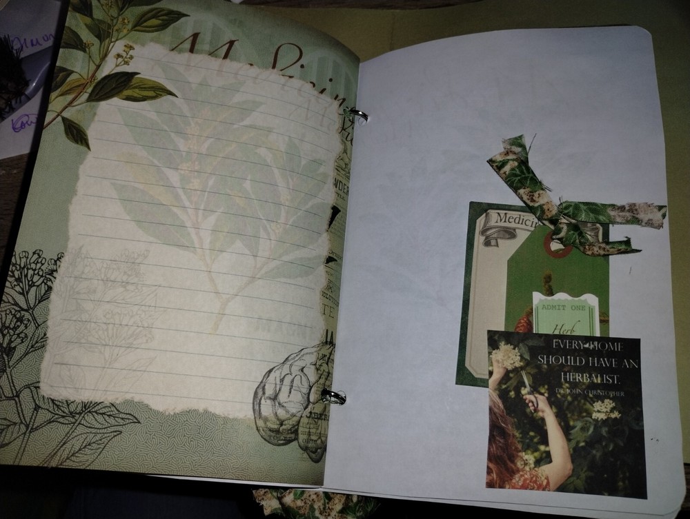 Herbalist Junk Journal Scrapbook USA