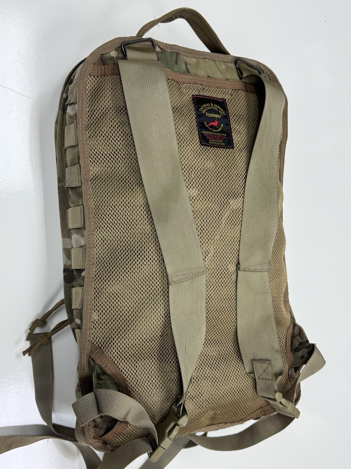 Multicam TSSI TACOPS M-9 Medic Aid Bag Backpack PACK ONLY USED Missing Parts