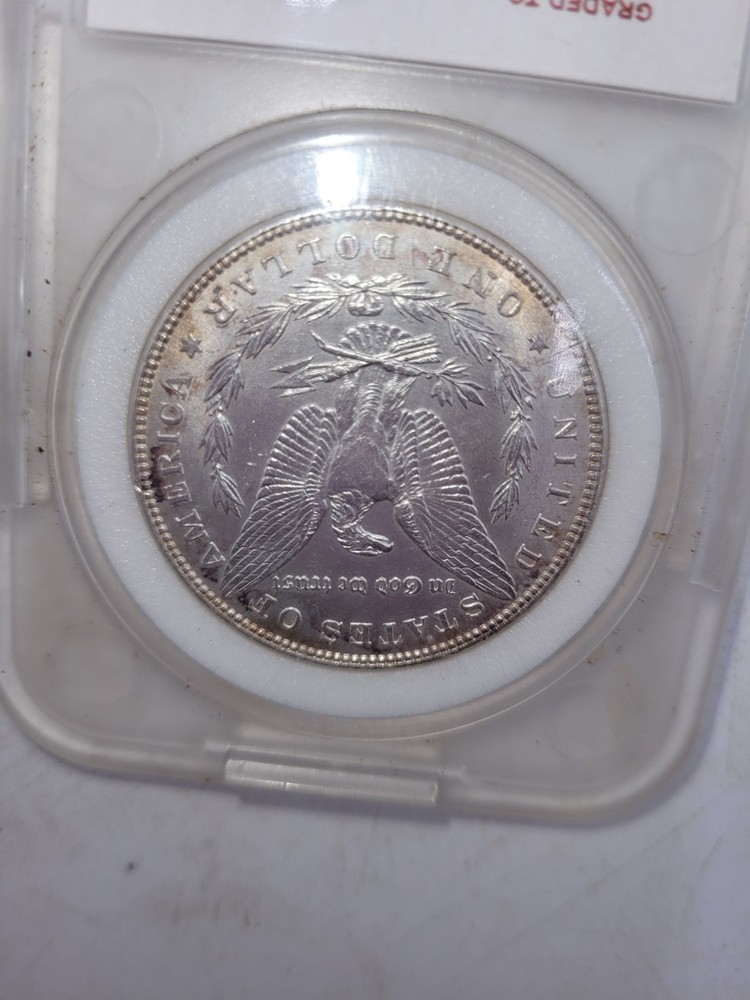 1886 Morgan Silver Dollar – Mint State – 90% Silver – Encapsulated