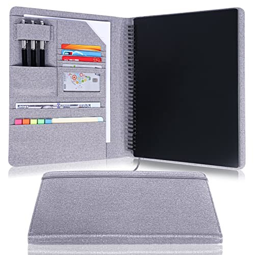 Folio Planner Cover for Rocketbook Smart Notebook– Large Size - Bifold Gray