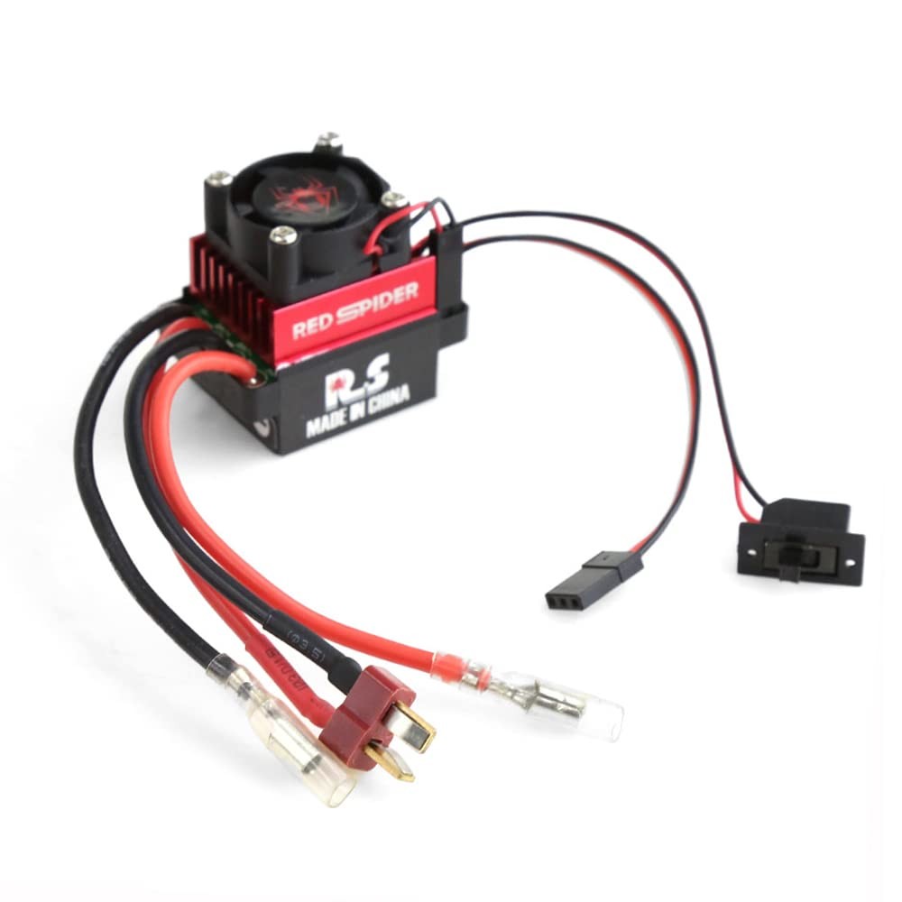 60A RC Brushed ESC Electronic Speed Controller TRX4 SCX10 Crawler TPlug