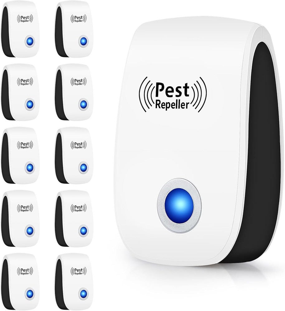 10Pack Plug-in Ultrasonic Repeller - Upgraded for Mouse Ant Bug Control