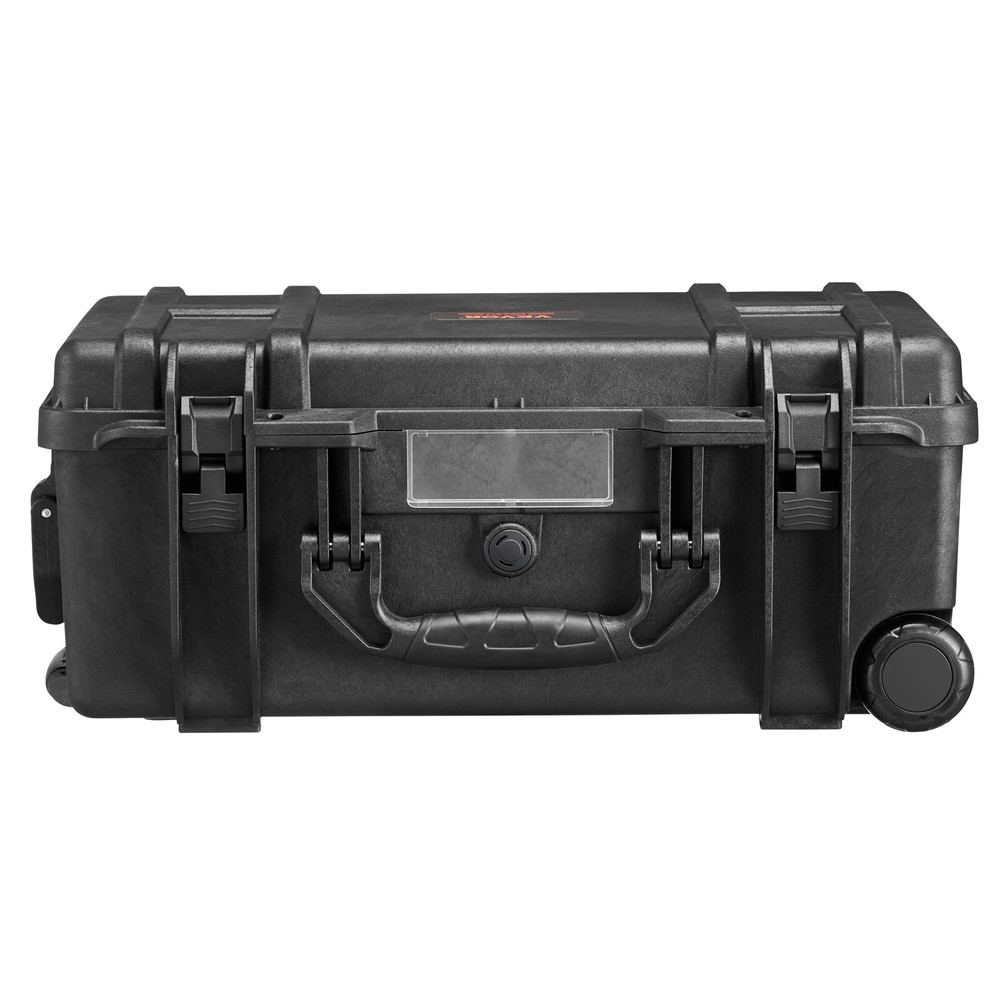 VEVOR 1.58 Cu.ft Weatherproof Hard Case with Retractable Pull Handles & Wheels