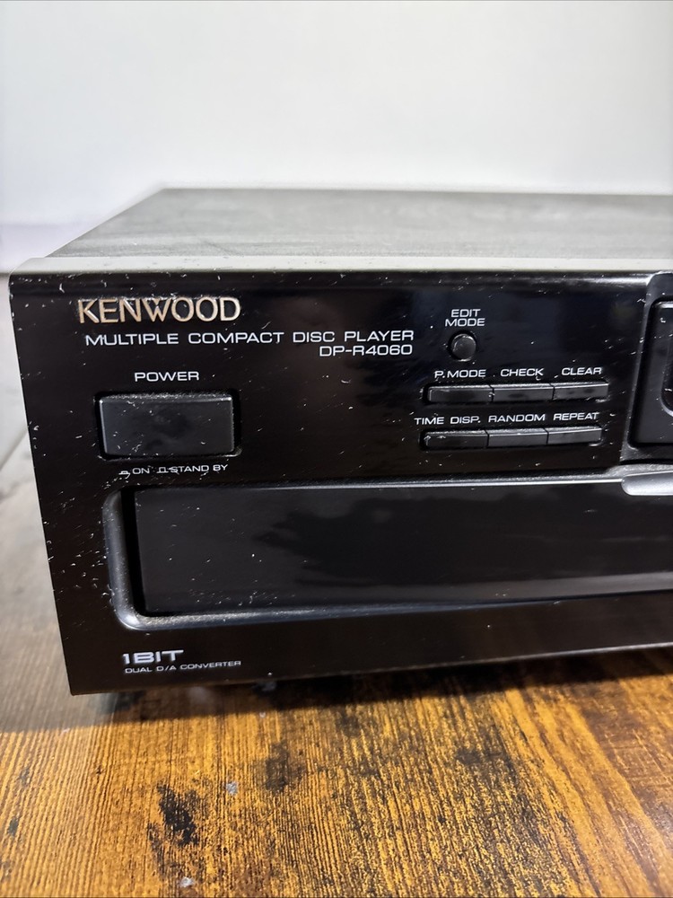 Kenwood Multi Compact Disc Player 5 CD DP-R4060 Tested - No Remote