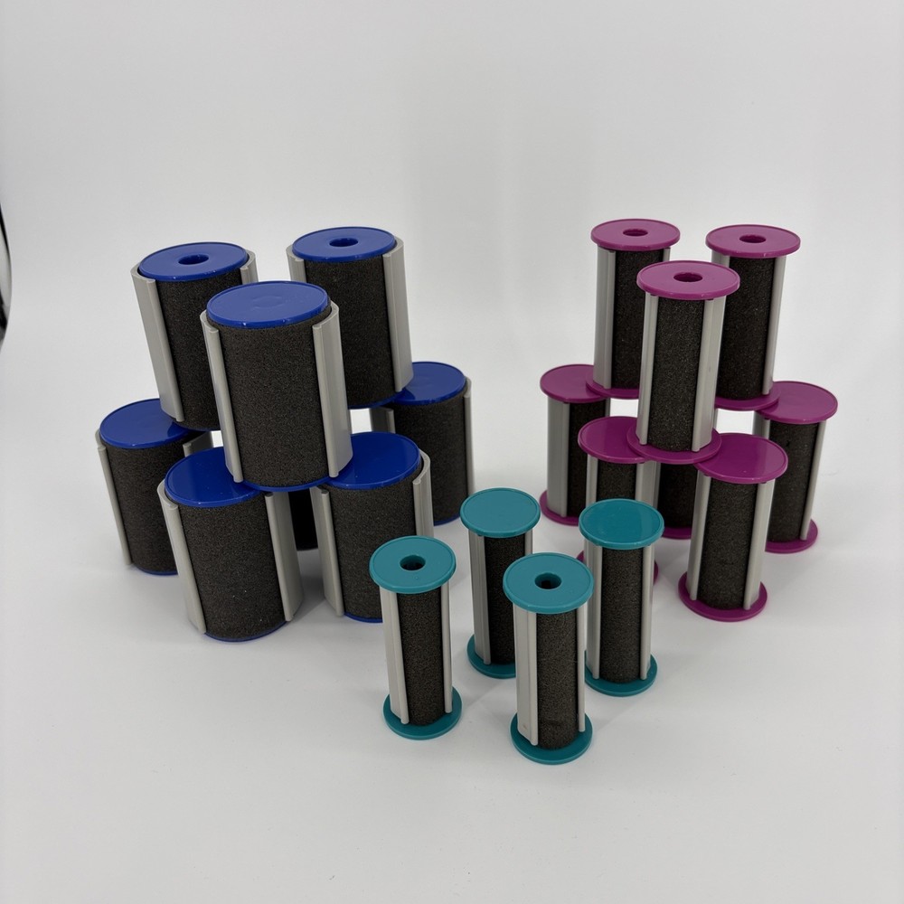 Vidal Sassoon Steam Setter 20 Rollers Replacements 3 Sizes With Clips