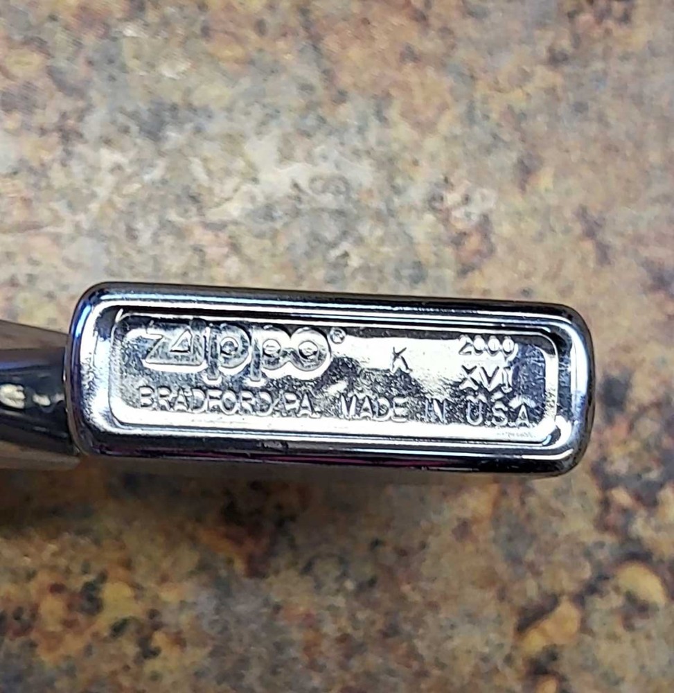 Vintage 2000 Zippo Lighter Matte Silver