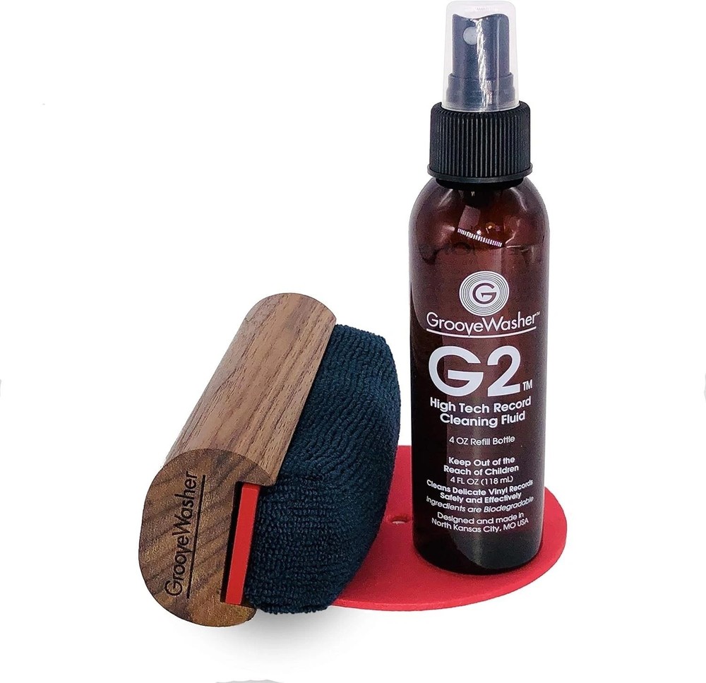 LP Vinyl Record Cleaning Kit - Handcrafted Wood & Microfiber