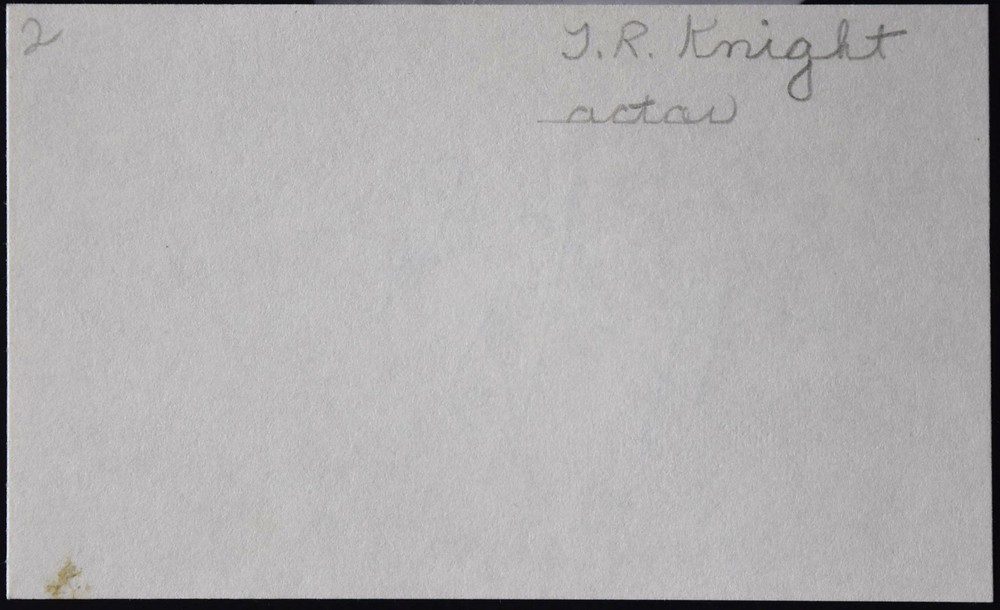 T. R. Knight Hand Signed Card