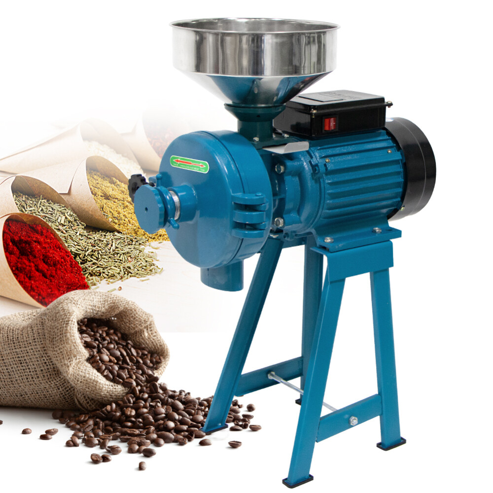 Electric Grain Mill Grinder Corn Grinder 3000W 110V Grinder Machine Flour Mill