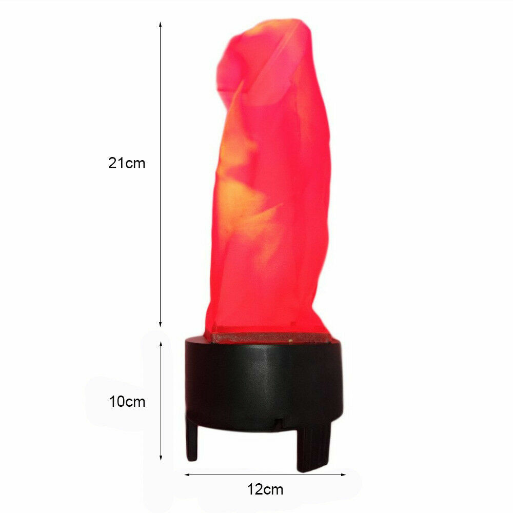 3D Fake Fire Flame Effect Night Light LED Artificial Flickering Fire Lamp US