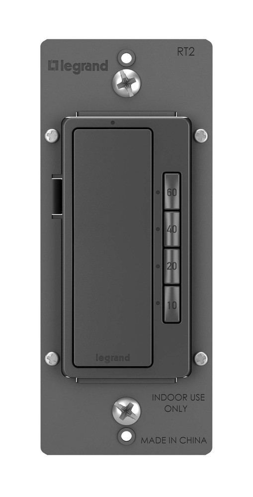 Legrand Radiant RT2BK Digital Countdown Timer with Locator Light and Time Ind...