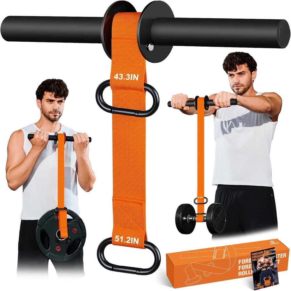 Forearm strength trainer and wrist roller