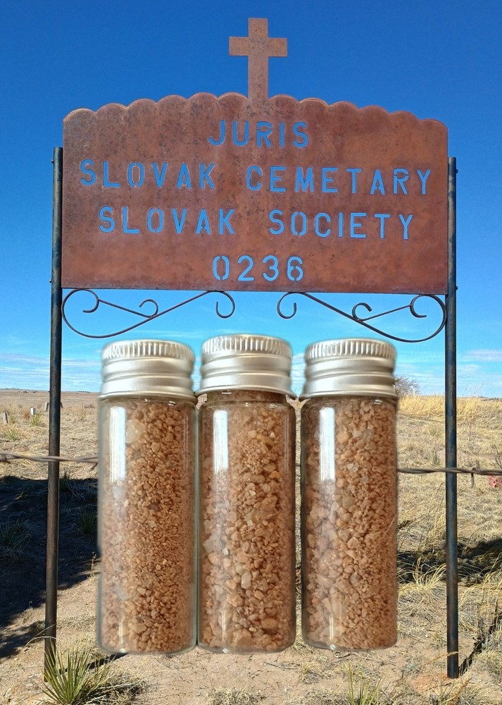 Graveyard dirt, 2 1/2 inch graveyard dirt vial