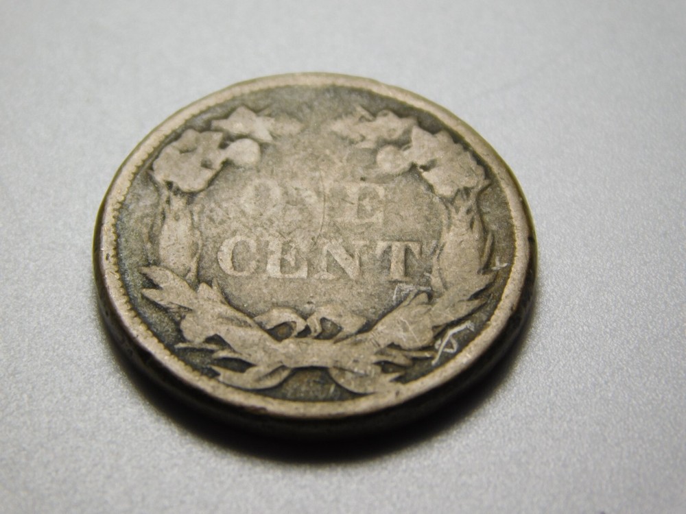 OLD US COIN 1858 FLYING EAGLE PENNY CENT