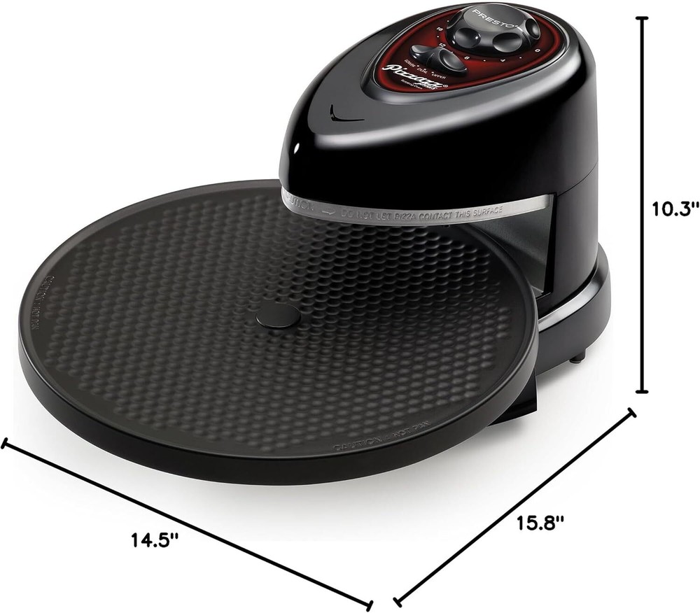 03430 Pizzazz Plus Rotating Oven Black