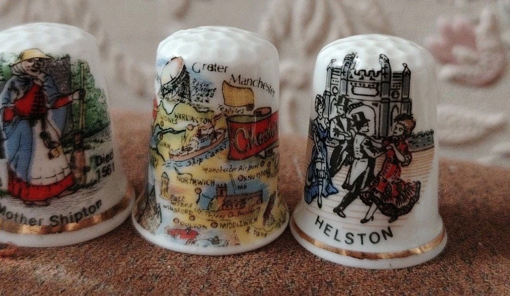 22 Assorted Birchcroft China Thimbles