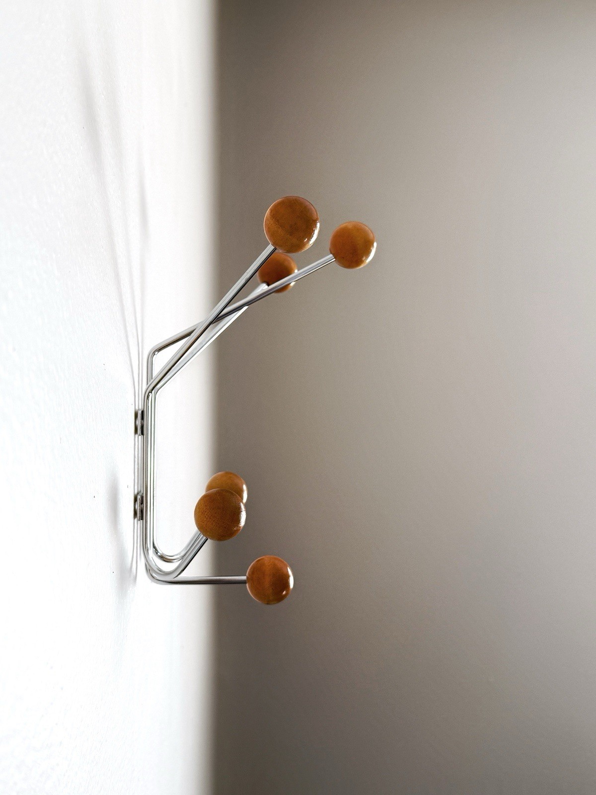 Mid Century Hooks Coat Rack Entryway Organizer Modern Minimalist Wall Art Decor