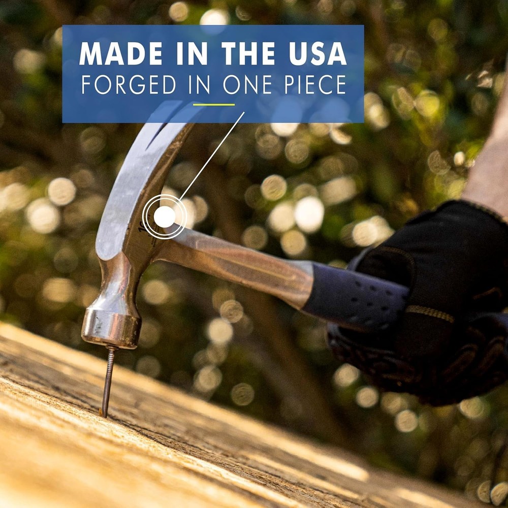 Durable Steel Claw Hammer - Shock Reduction Handle