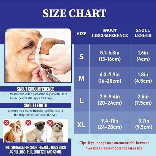 Large Dog Air Mesh Muzzle Adjustable No Bark Anti-Bite