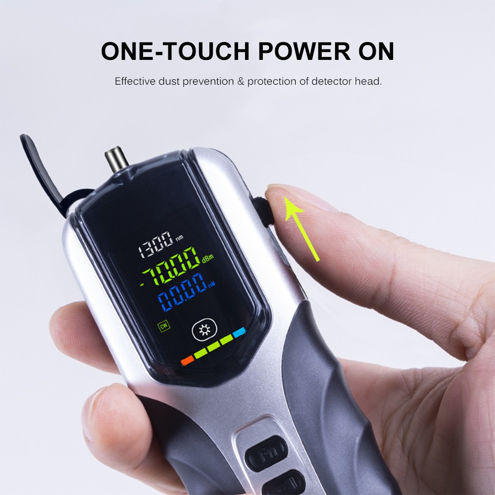 Handheld Optical Power Meter -70~+3dBm Rechargeable Optical Power Tester
