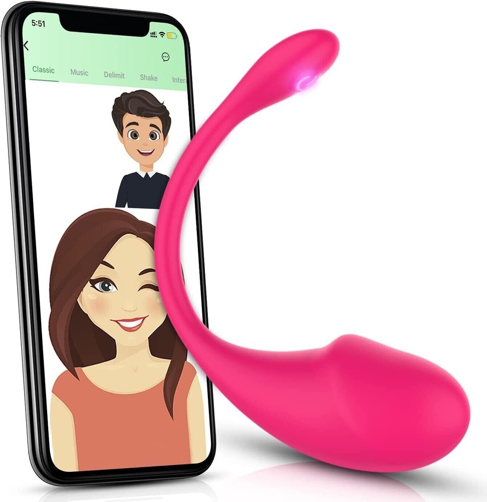 Red Wearable Egg Vibrator - APP Controlled, Hands-Free, Discreet & Rechargeable