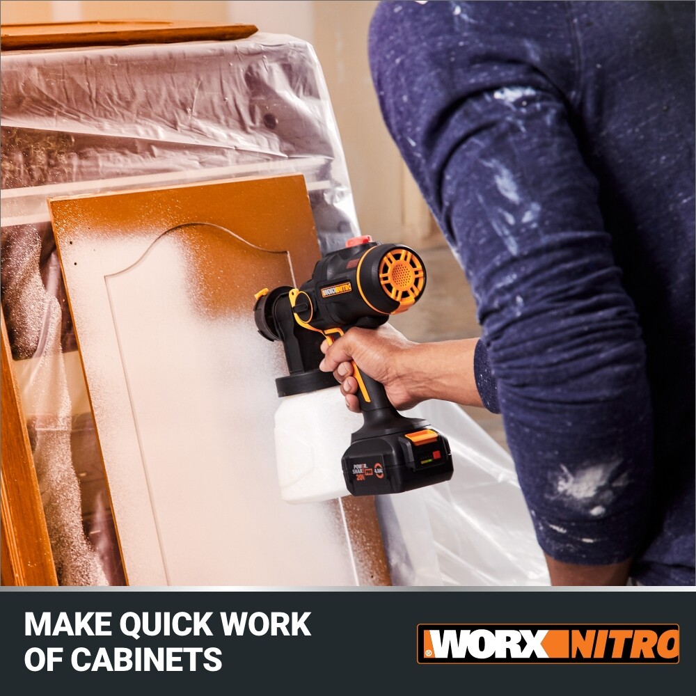 WX020L WORX Nitro 20V Cordless Paint Sprayer with Brushless Motor