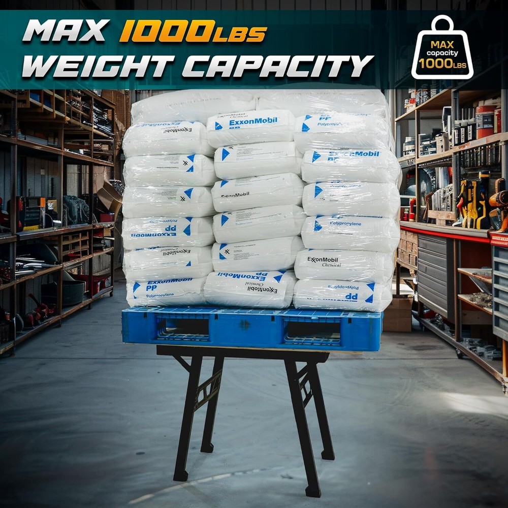 Foldable Work Bench,Easy Step Protable Work Table, Lightweight Workbench 1650LBS