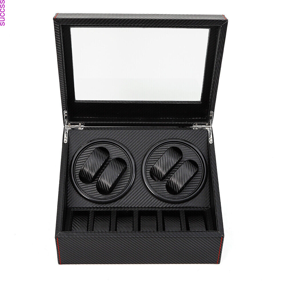 4+6 Automatic Rotation Watch Winder Box Storage Case Self Winding Display Box