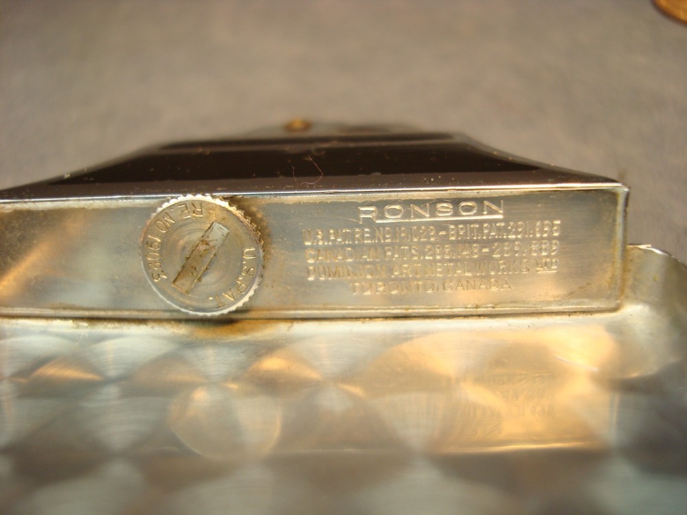 Vtg Ronson Cigarette Case Lighter-Tortoise Shell Enamel-Working-Never Lit