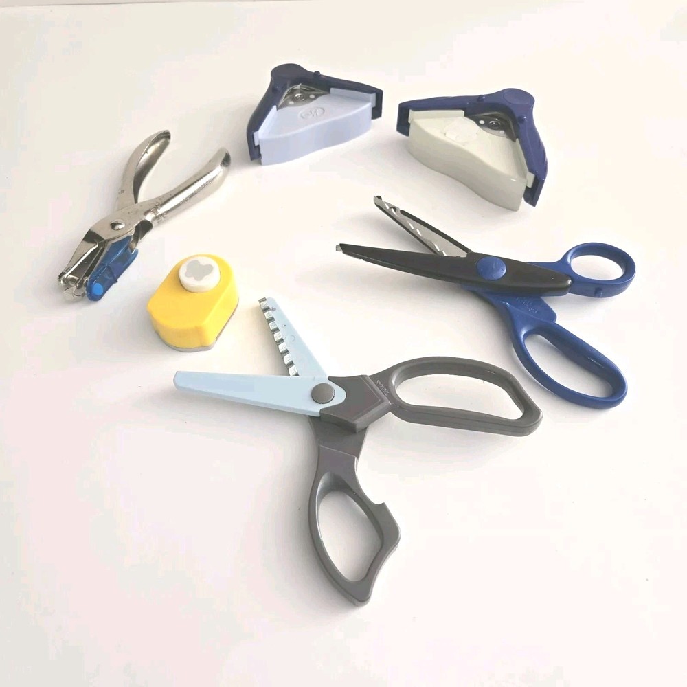 Creative Memories Corner Rounder Punch Edge Scissors Butterfly Punch Scrapbook