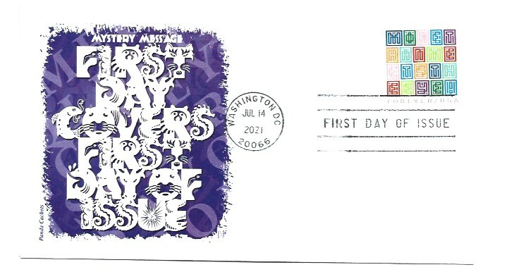 5614 Mystery Message, Panda Cachets FDC