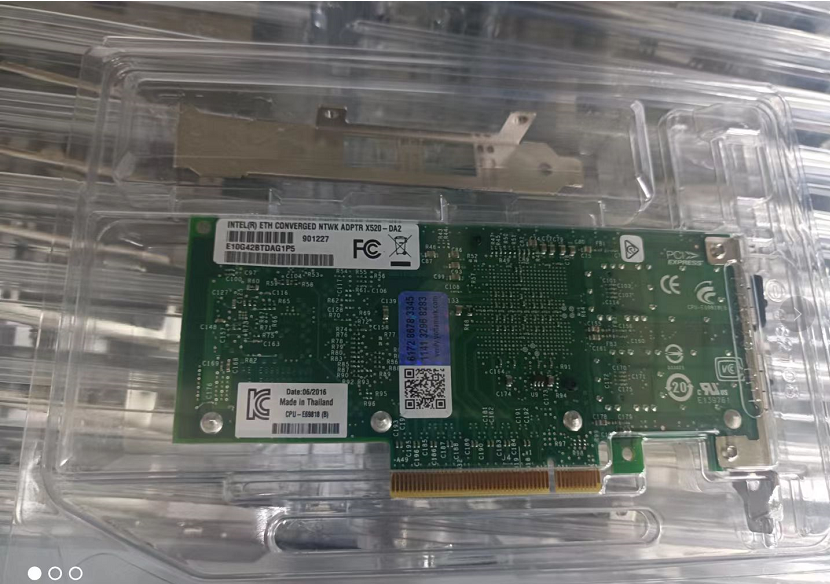 X520-DA2 Genuine Intel 10Gb 2-Port Ethernet NIC E10G42BTDAG1P5 82599 Controller