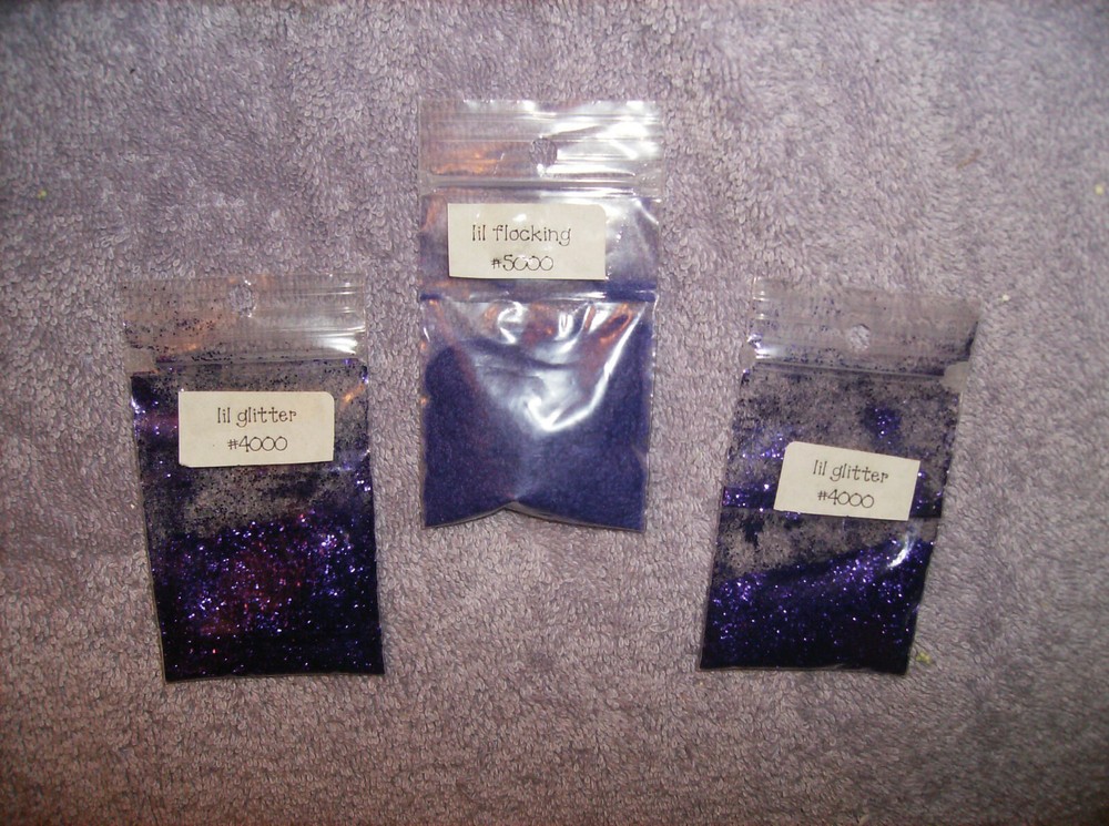 9 PKG GLITTER MULTI-COLORS NEW & USED CRAFTS #30