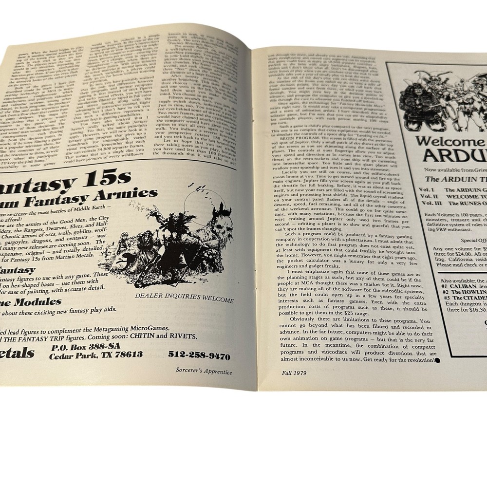 Sorcerers Apprentice Magazine Issue 4 Fall 1979
