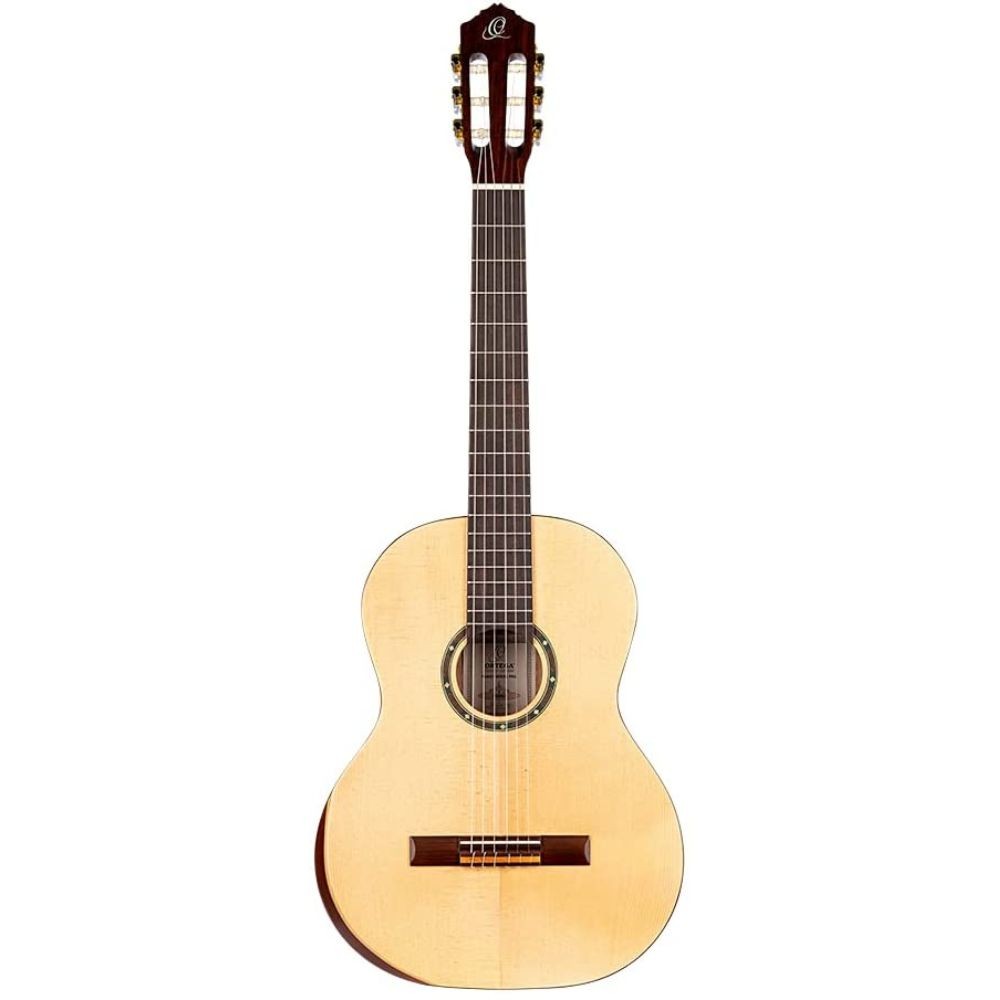 Ortega Guitars 6 String Student Pro w/Arm Rest Solid Top Nylon Classical Kit