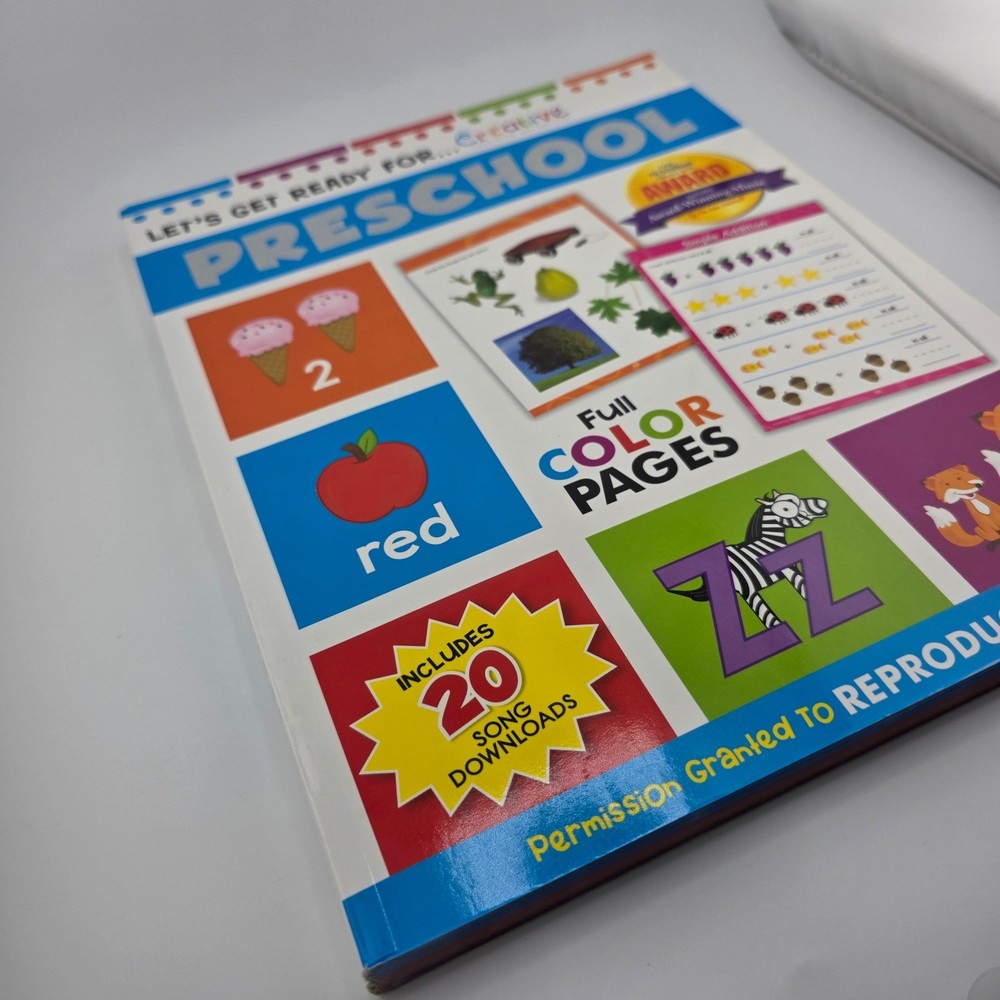 Creative Teaching Materials Lets Get Ready for Preschool Learning Workbook