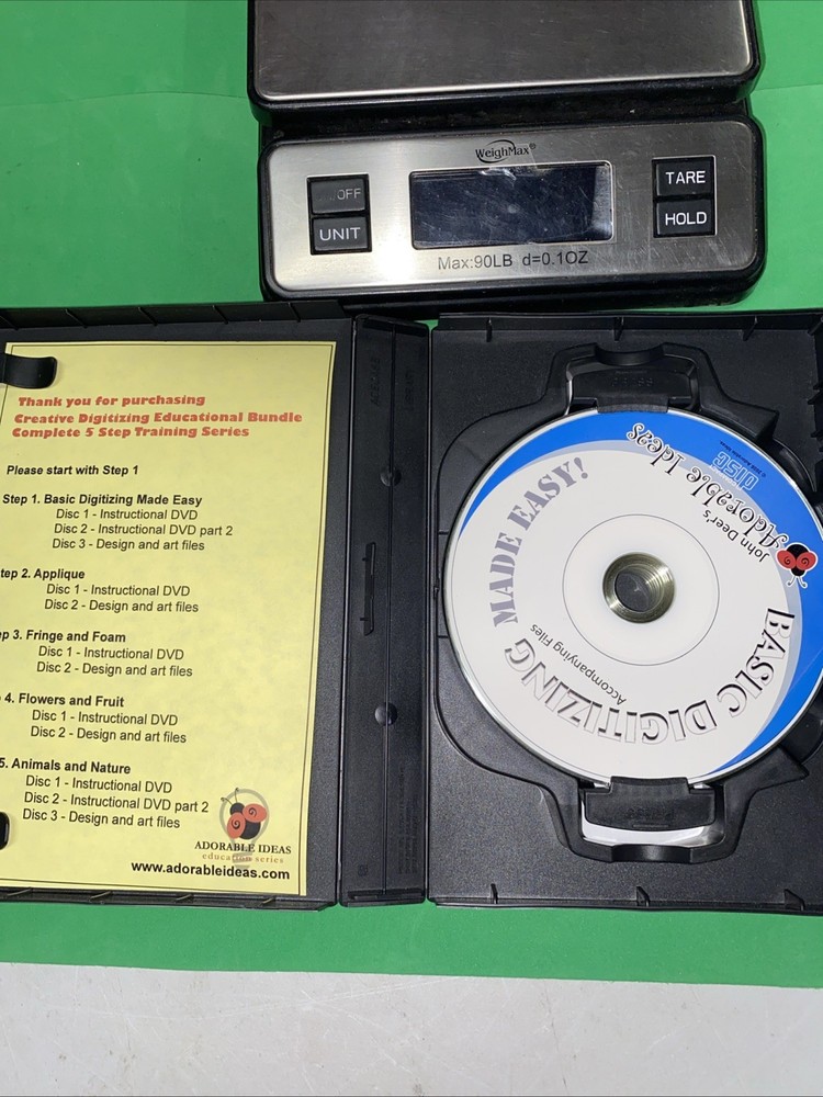 ADORABLE IDEAS JOHN DEER'S Creative Digitizing 5 Step Training DVDs(C3)