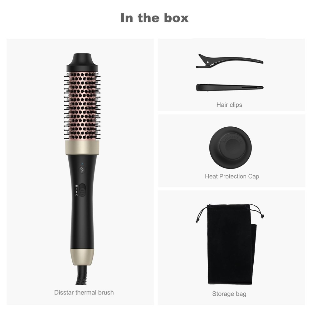 DISSTAR Heated Round Brush Ionic 360 Surround Technology