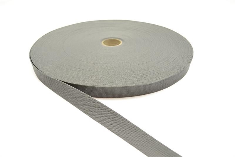 60 YARDS 100% COTTON  WOLF GRAY WEBBING STRAP 3/4"
