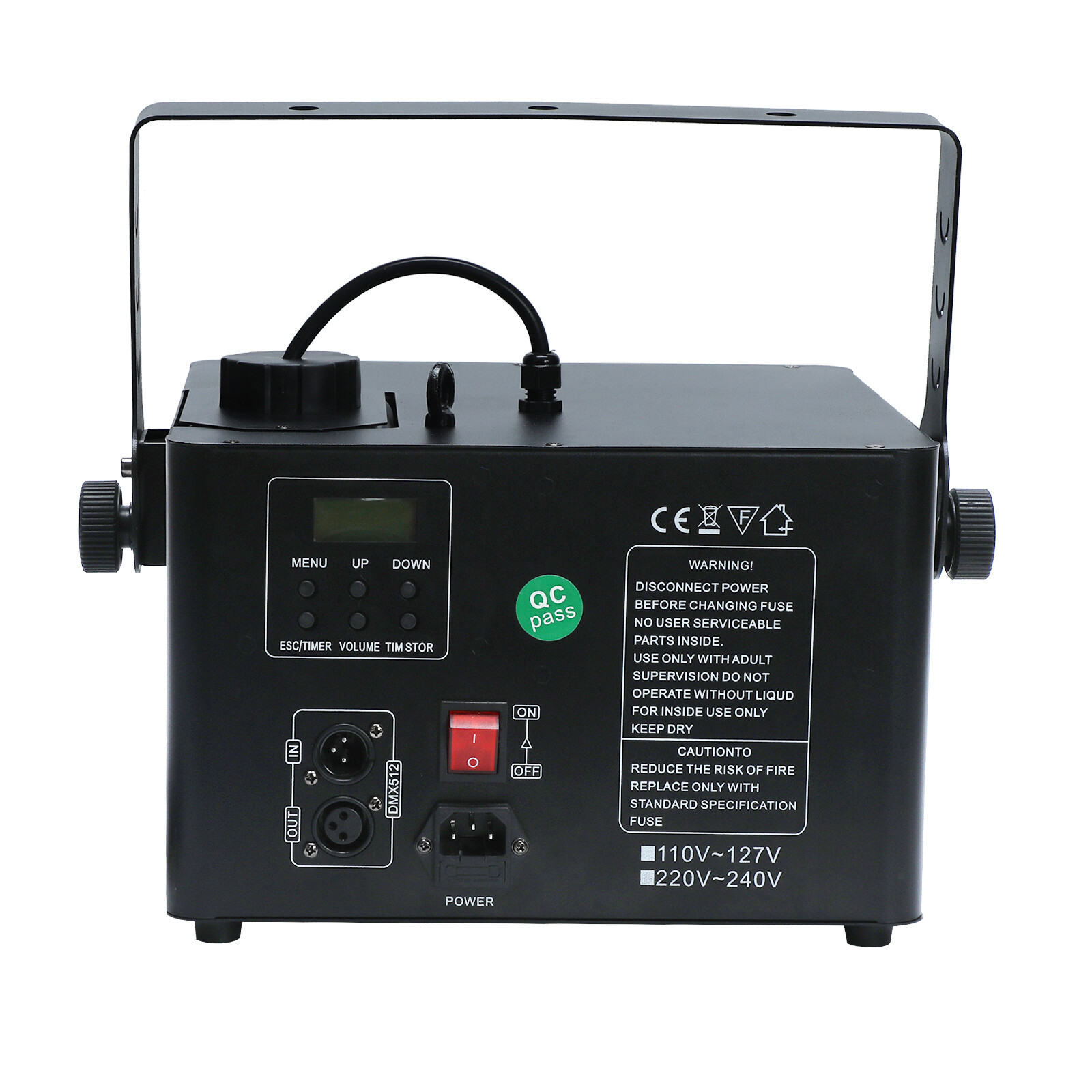 DMX 1500W Low Profile Hazer Haze Smoke Fog Machine Theater DJ Stage Effect & RC