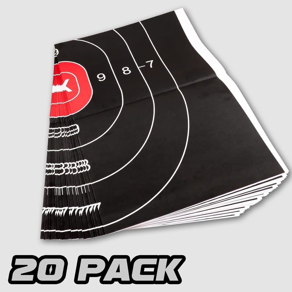Versatile 23X35" Shooting Range Silhouette Paper Targets - 20 Pack for Accuracy