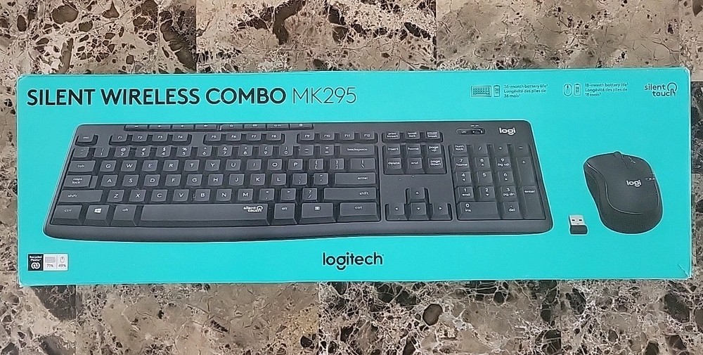 Logitech MK295 Wireless Mouse & Keyboard Combo SilentTouch Graphite w/ Dongle