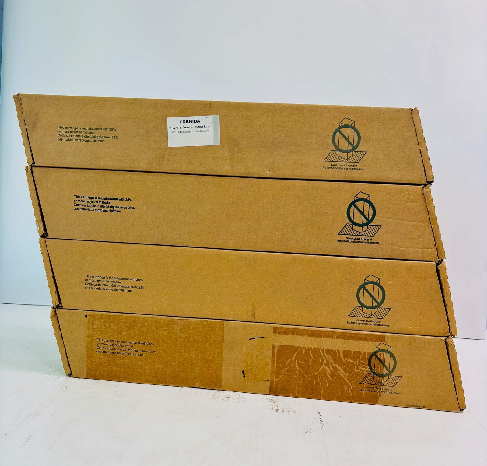 4 Genuine Toshiba e-STUDIO 5560C,6560C,6570C Cyan & Magenta Toner T-FC75U CCMM