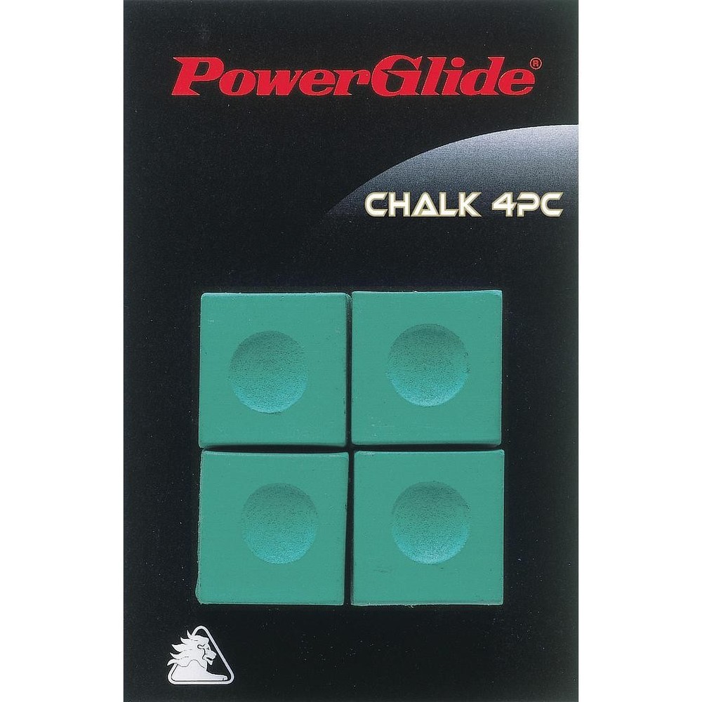 Powerglide Snooker Chalk (4 Pack) Green Green