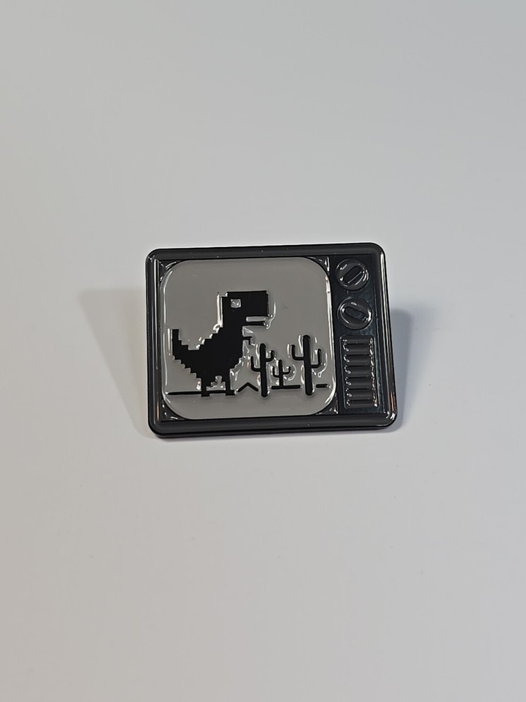 TV Set Lapel Pin Dinosaur