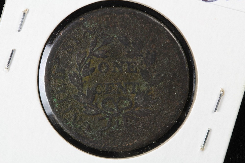 1807 Draped Bust Large Cent 160 Rotated Obverse 4FU5