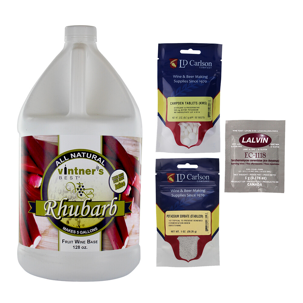 Complete Fruit Wine Base Kit-Rhubarb