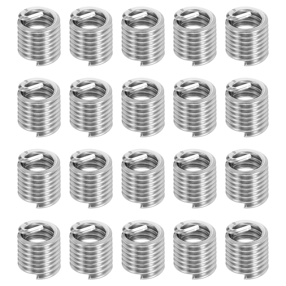 20pcs Wire Thread Inserts 1/4-20 UNC 1.5D 9.6mm Helical Threaded Sleeve